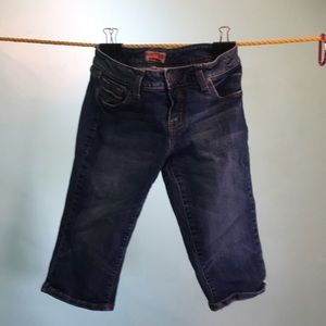 Long jean shorts